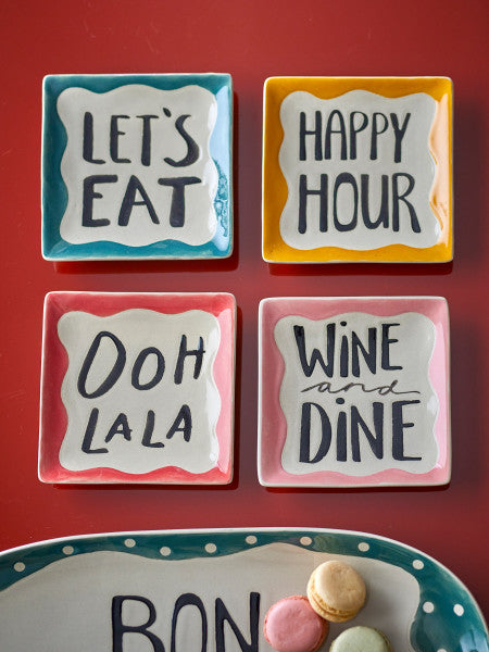 Ooh la la Plates, Set of 4