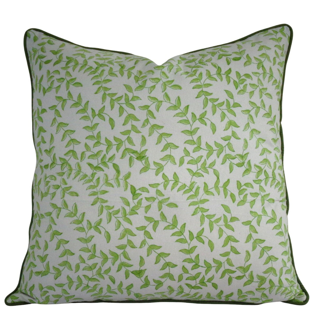 Tally Green/White Cushion Cover