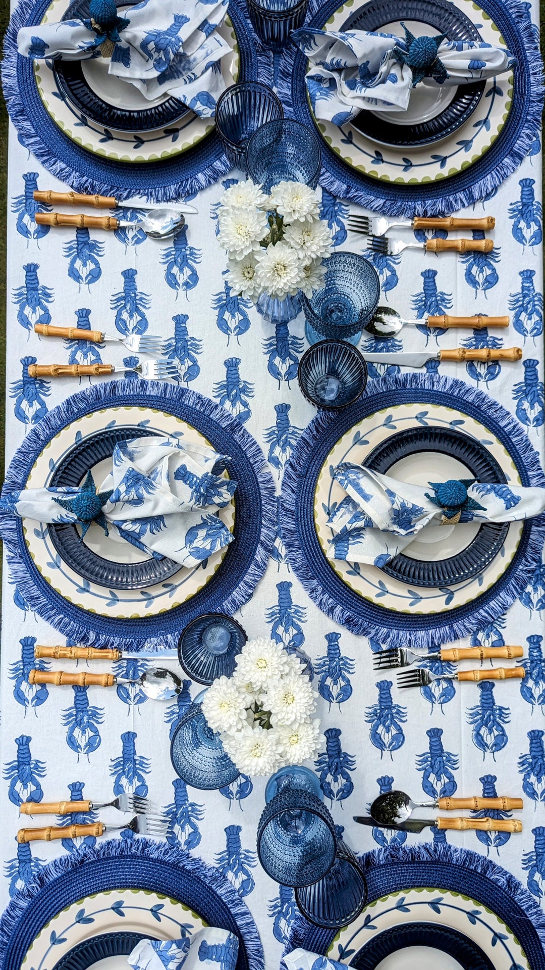 Blue Octopus Napkin Rings, Sold individually-Napkin Rings-LNH Edit