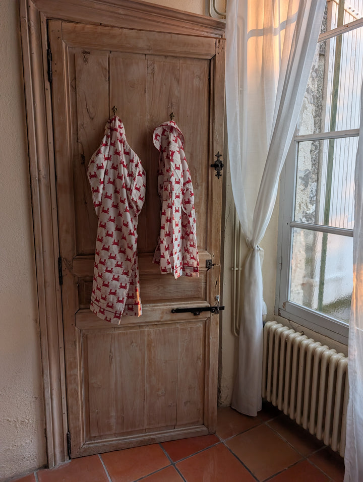 Red Crab Cotton Pyjama Gift Set – 100% Cotton Coastal Sleepwear--LNH Edit