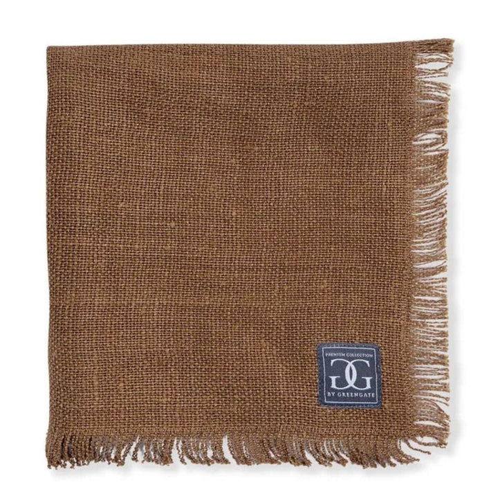 Tobacco Heavy Linen Napkin, Set of 2
