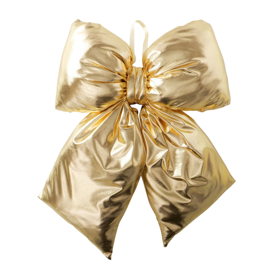 Small metallic gold bow decoration from LNH Edit.