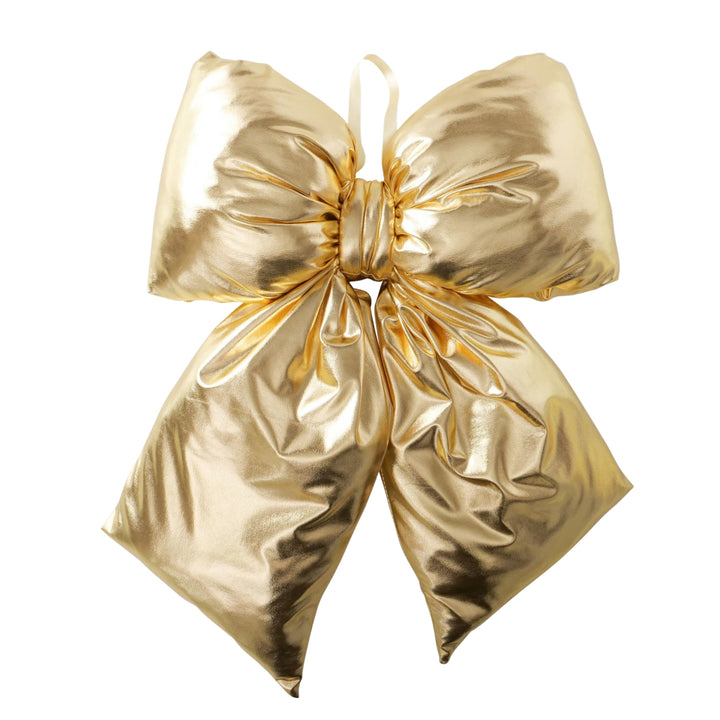 Small metallic gold bow decoration from LNH Edit.