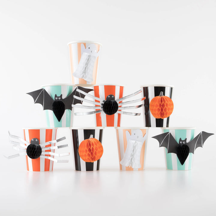 Halloween Honeycomb Cups, Set of 8-Paper Cups-LNH Edit