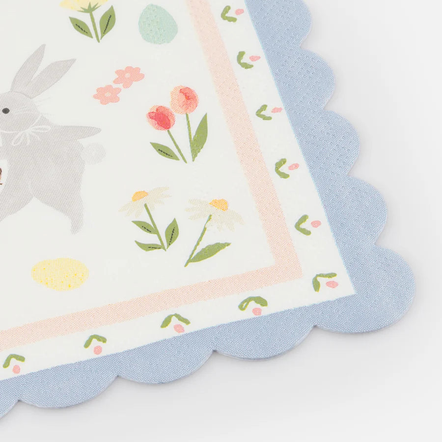 Easter Bunny Large Napkins (x 16)