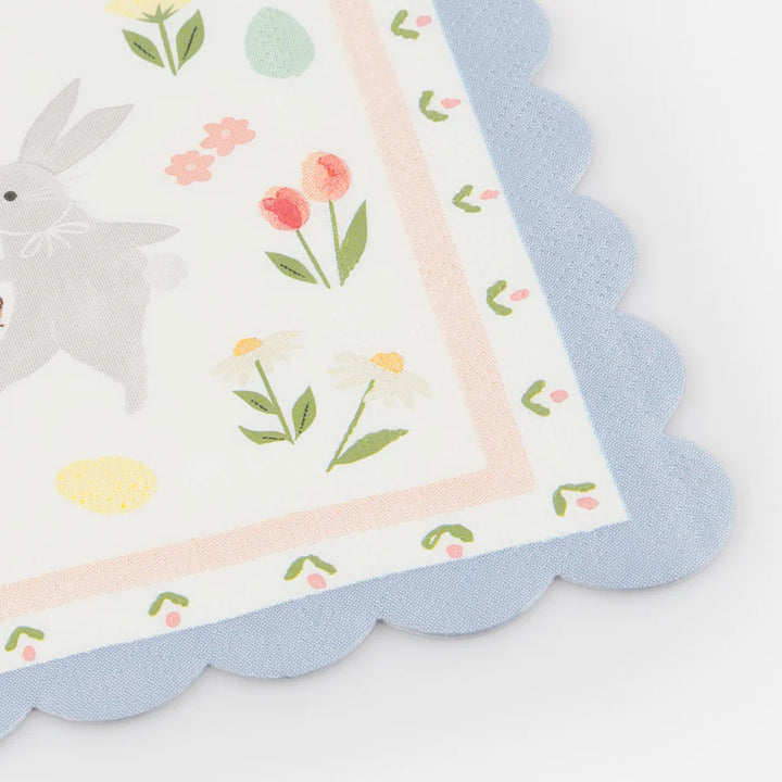 Easter Bunny Large Napkins (x 16)