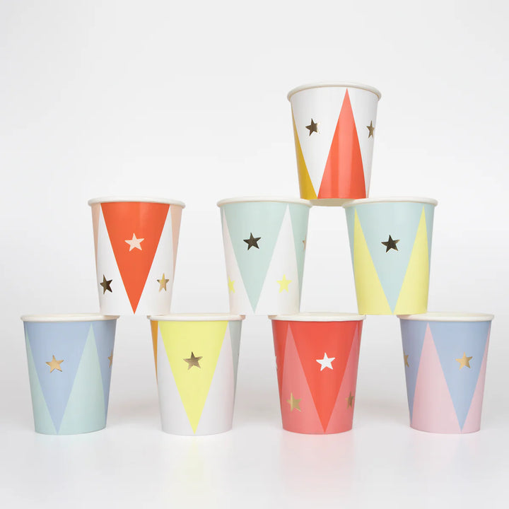 Circus Paper Cups (x8)