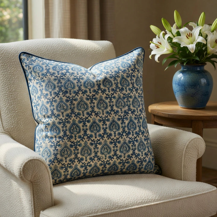 Sienna Blue Cushion Cover