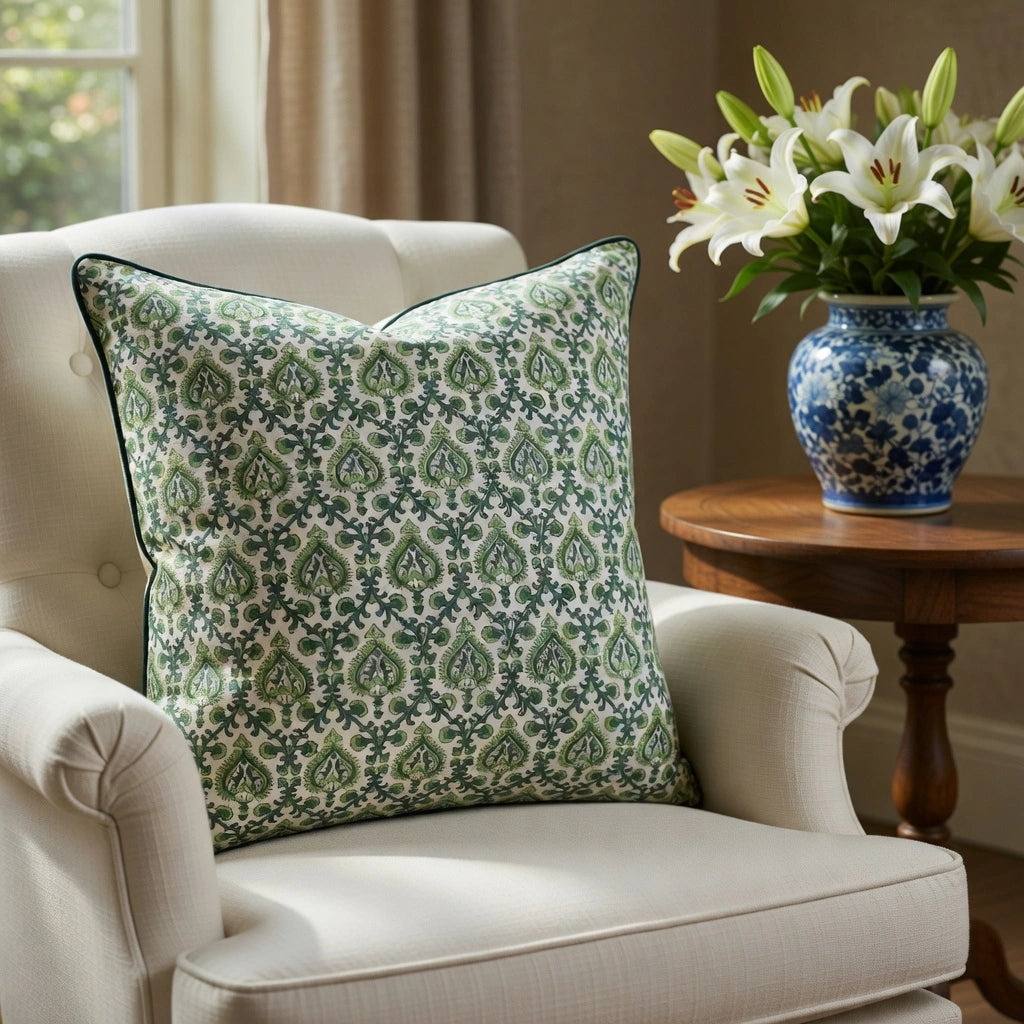 Sienna Green Cushion Cover