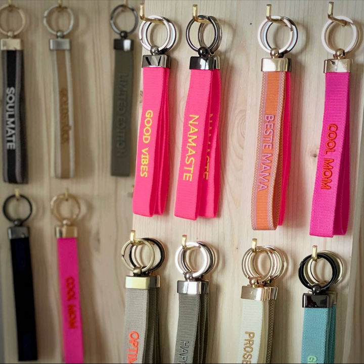 Cool Mom Woven Keyring-Keyrings-LNH Edit
