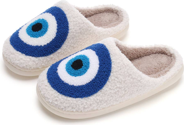 Evil Eye Fluffy Slipper-Slippers-LNH Edit