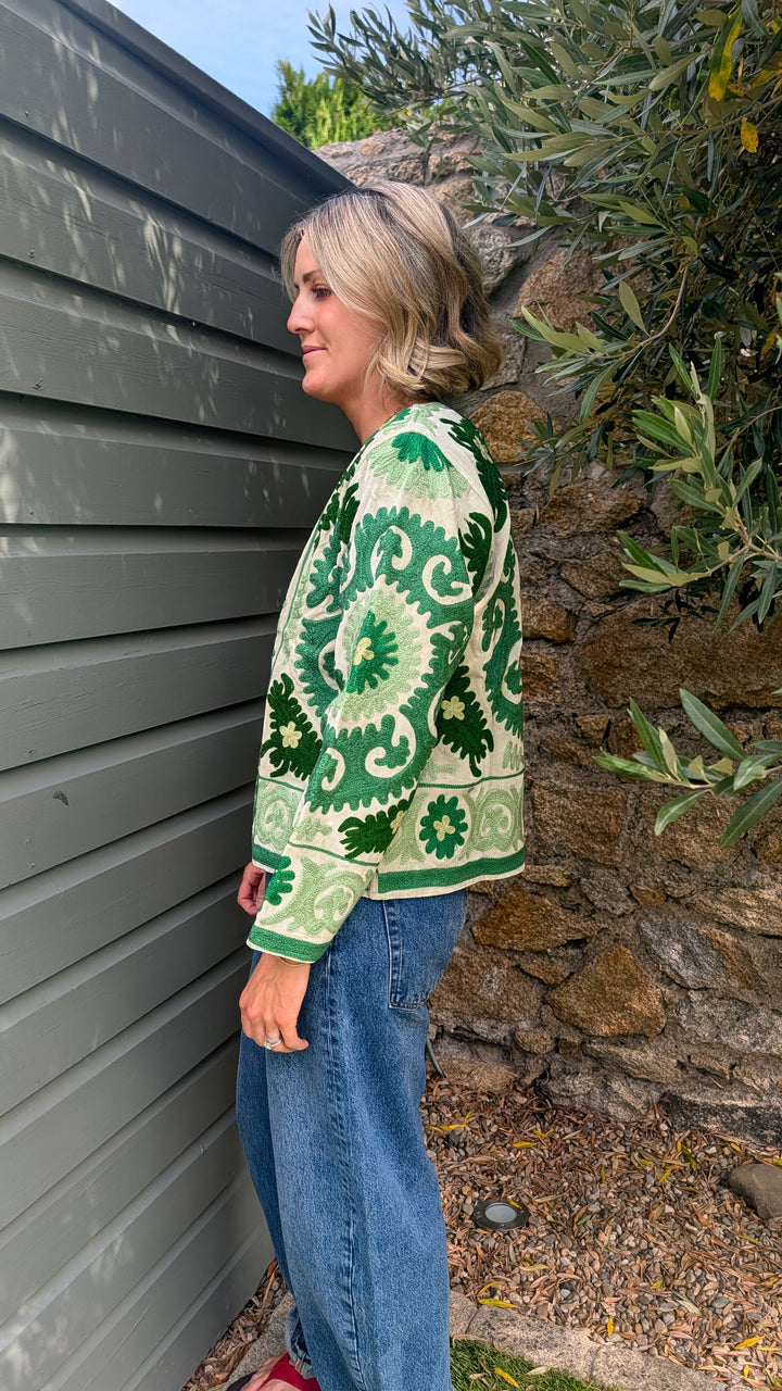 Embroidered Velvet Suzani Jacket | No. 062