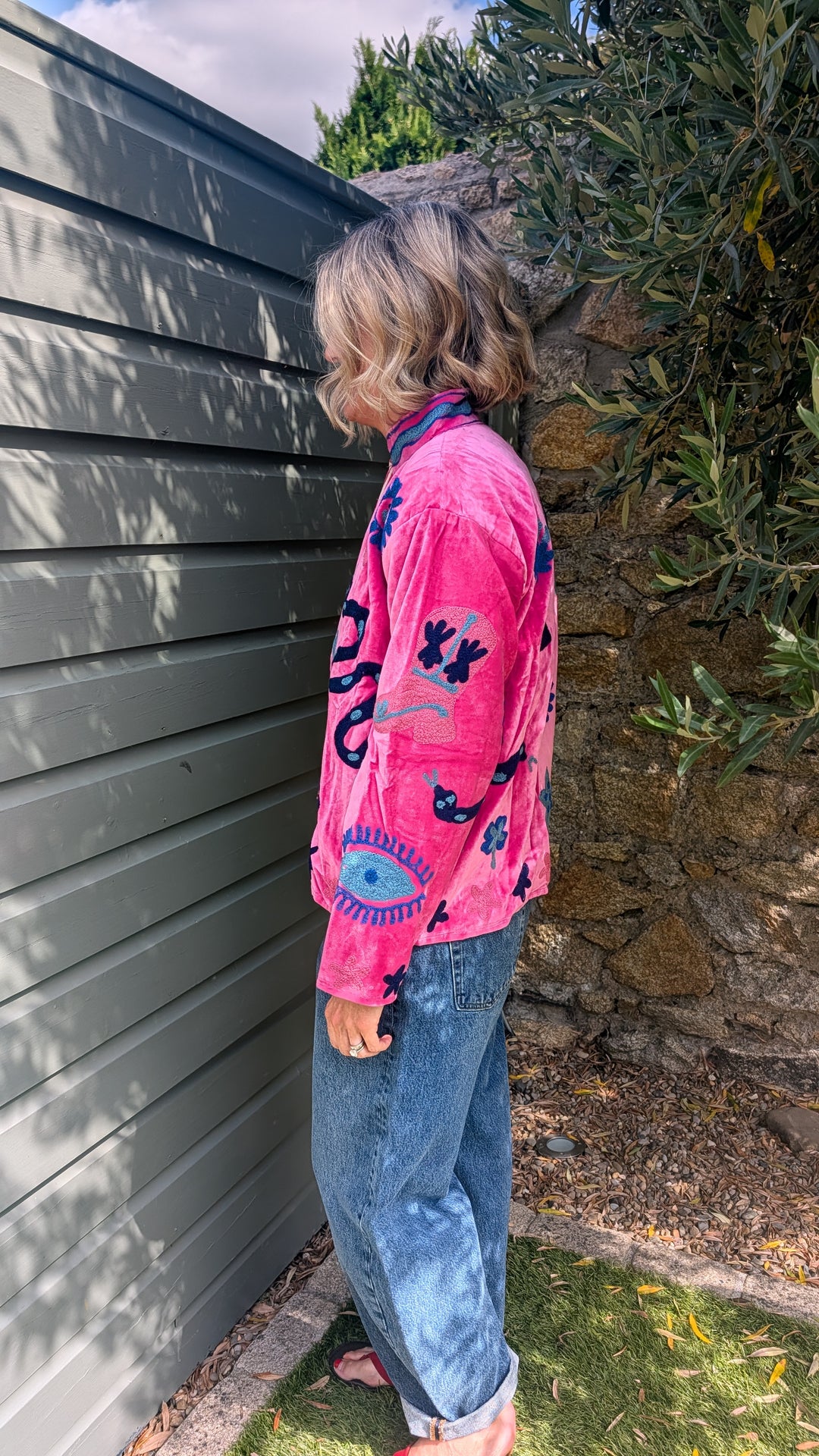 Embroidered Velvet Suzani Jacket | No. 075