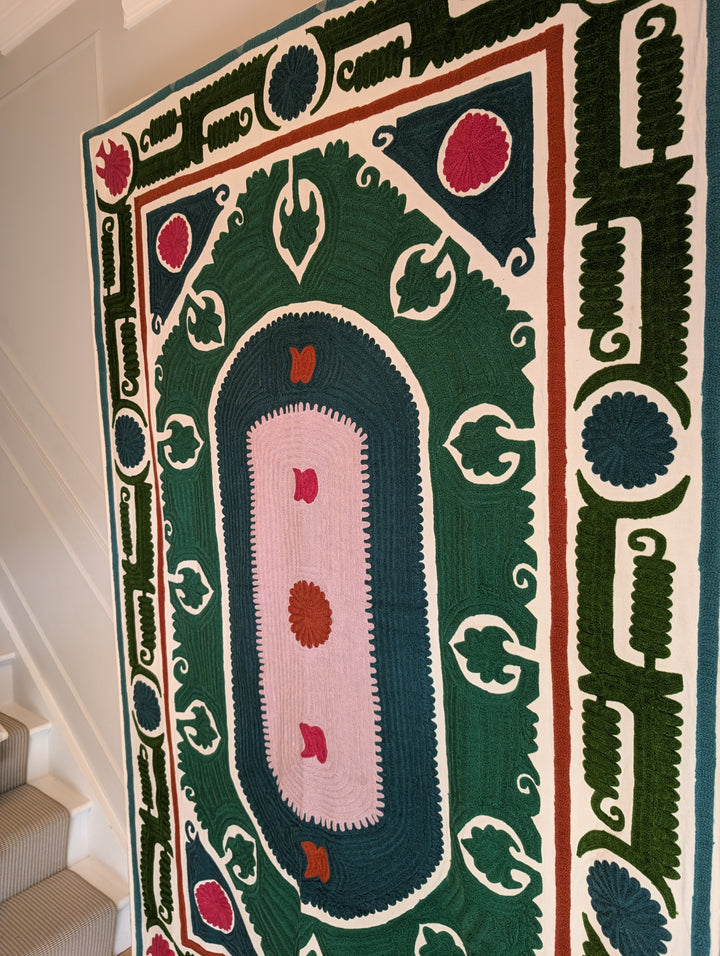 Suzani 020, Bold Greens