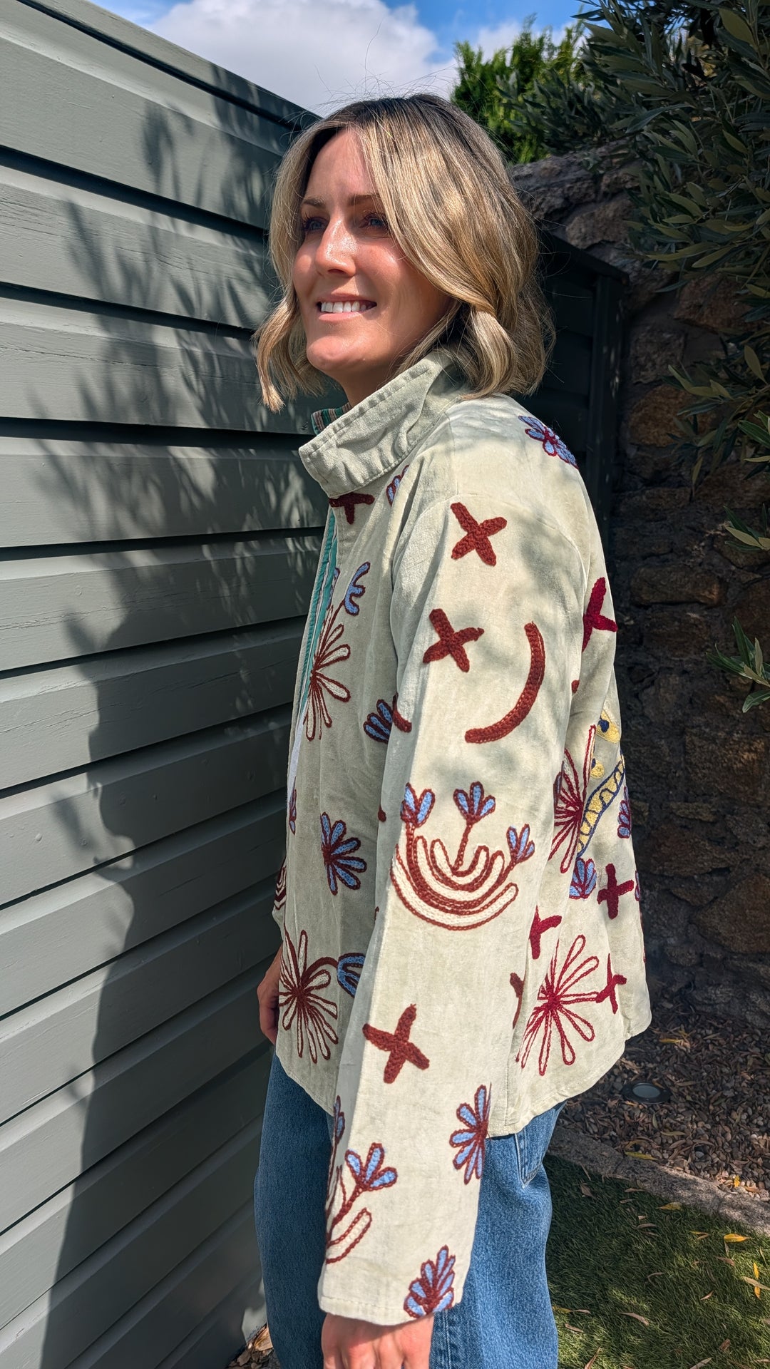 Embroidered Velvet Suzani Jacket | No. 073