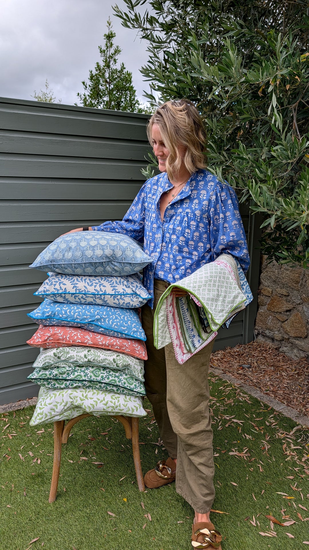 Sienna Green Cushion Cover