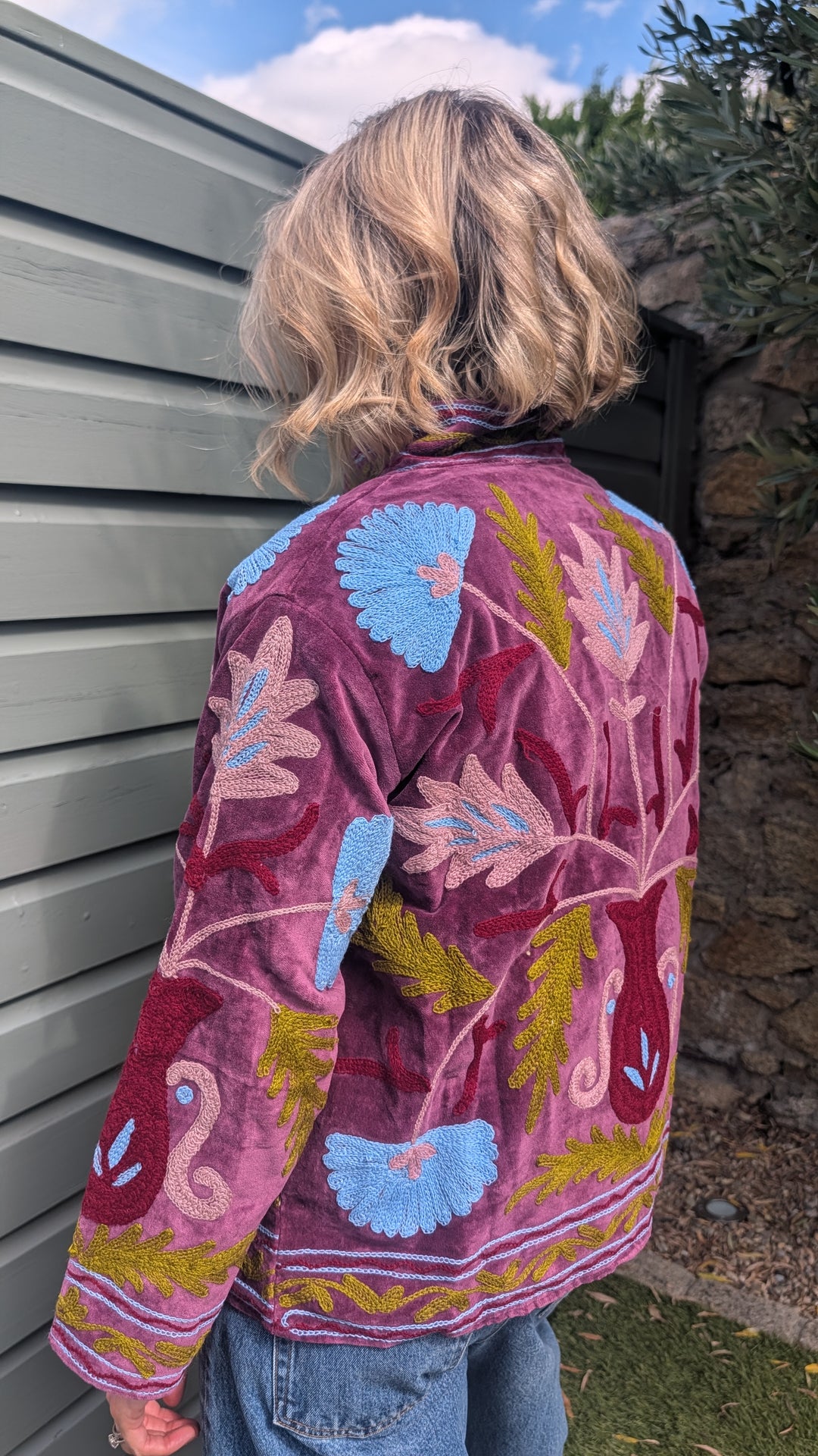 Embroidered Velvet Suzani Jacket | No. 074