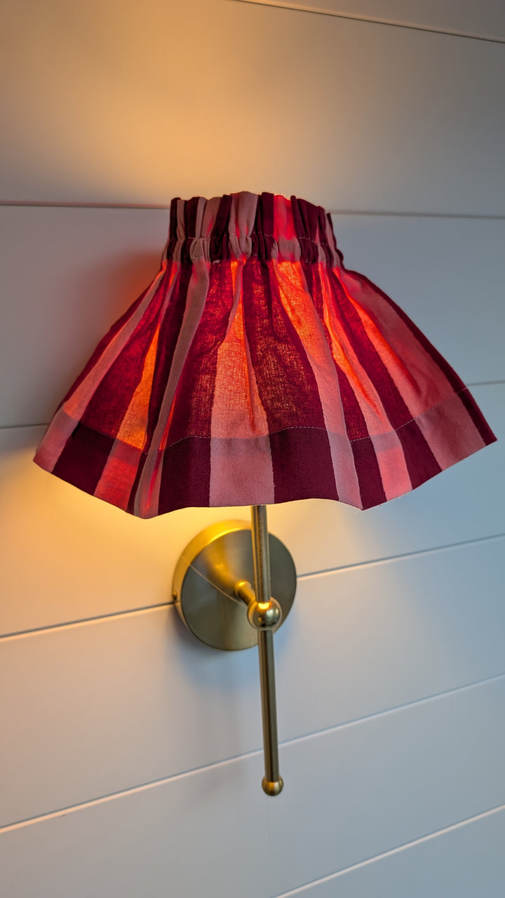 Small stripe pink Lampshade Cover-Lampshades-LNH Edit