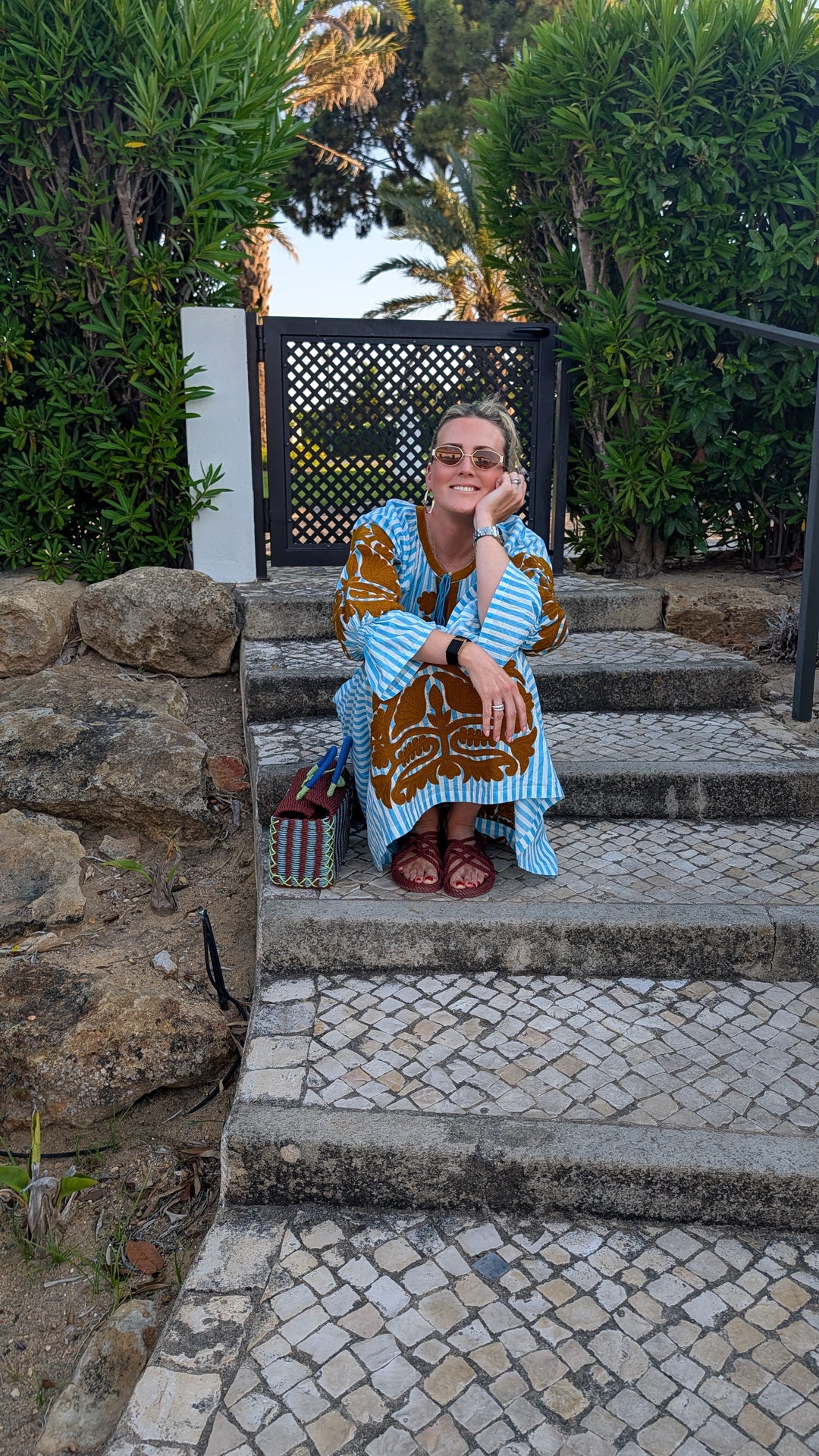 Simran dress Stripe Blue LIMITED EDITION