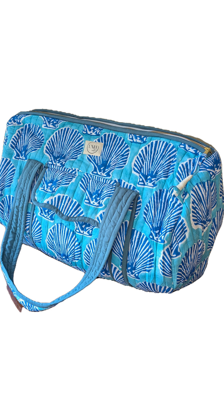 Blue Shell Large Duffle Bag