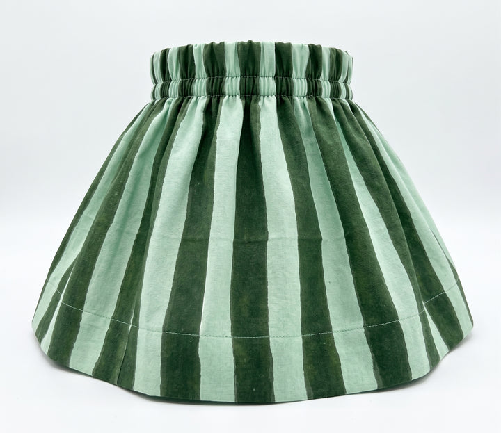 Small stripe green Lampshade Cover-Lampshades-LNH Edit