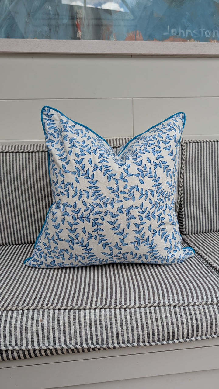 Tally Blue/White Cushion Cover
