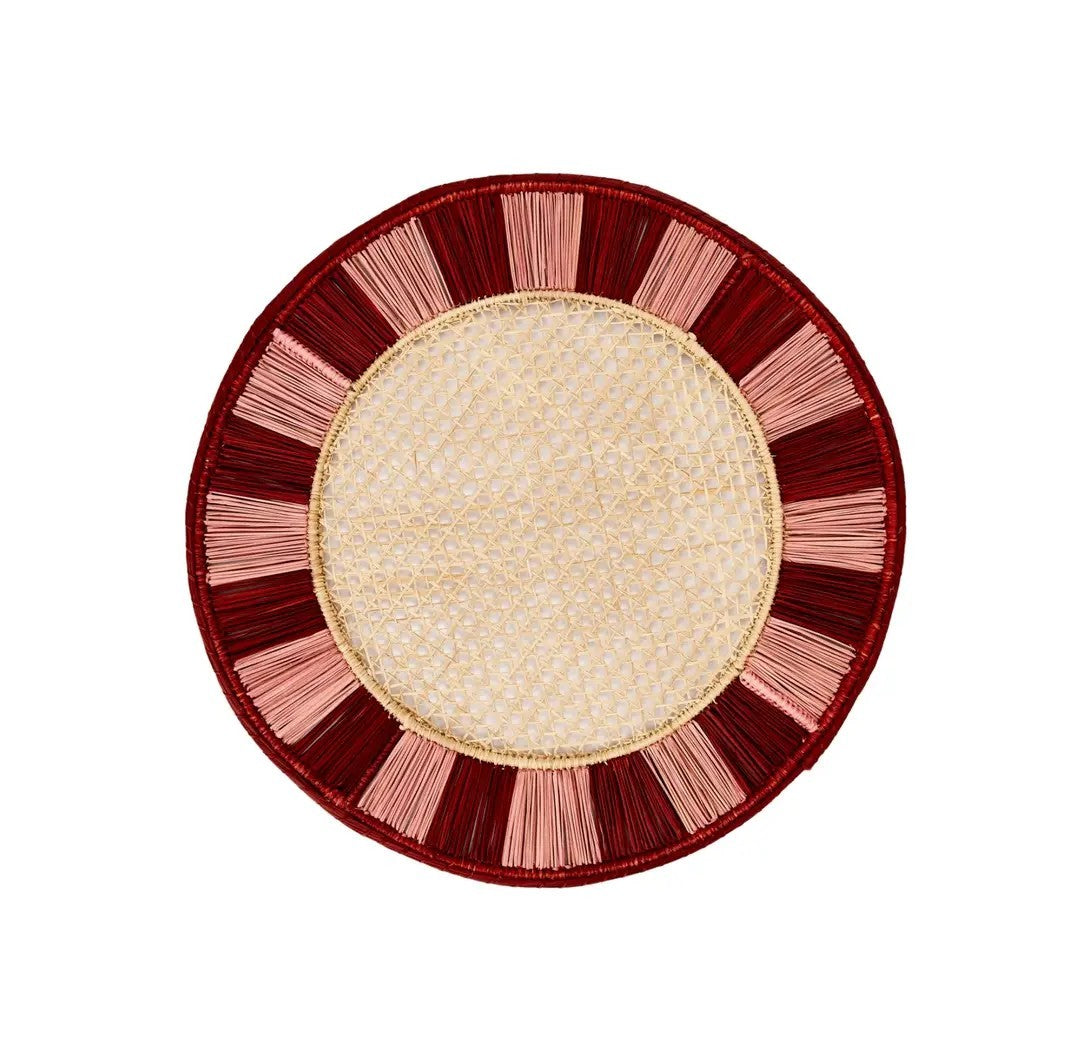 Twist placemat burgundy/pink-Placemats-LNH Edit