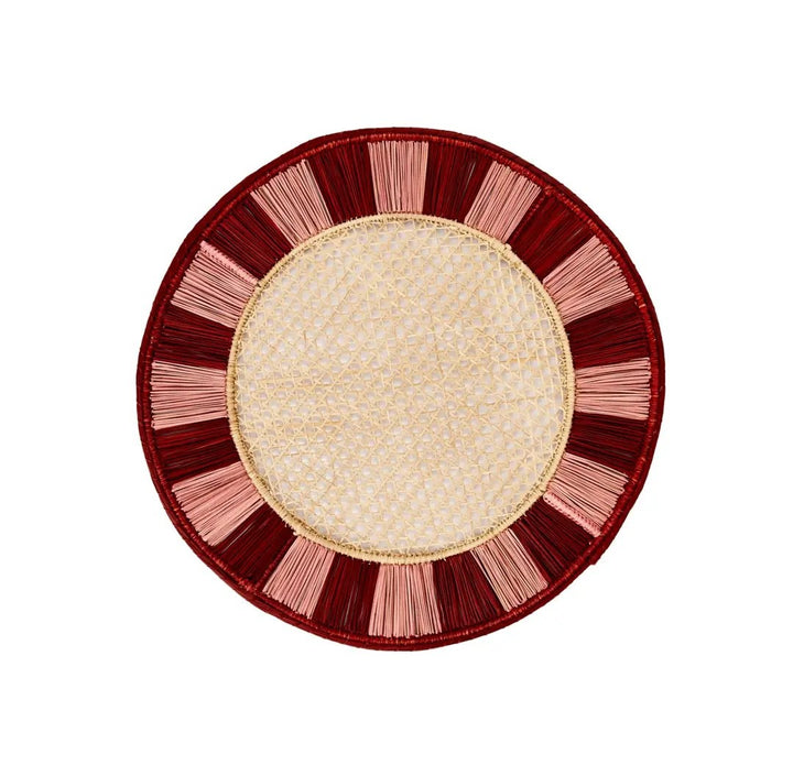 Twist placemat burgundy/pink-Placemats-LNH Edit