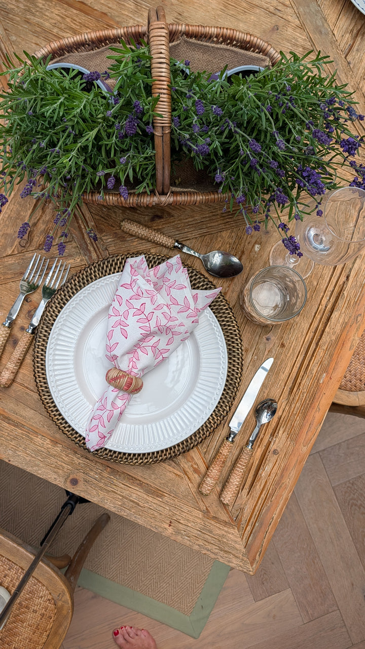 Tally Pink Napkin, Set of 4