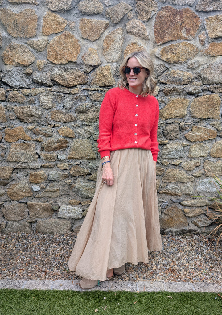 Maxi skirt Camel--LNH Edit