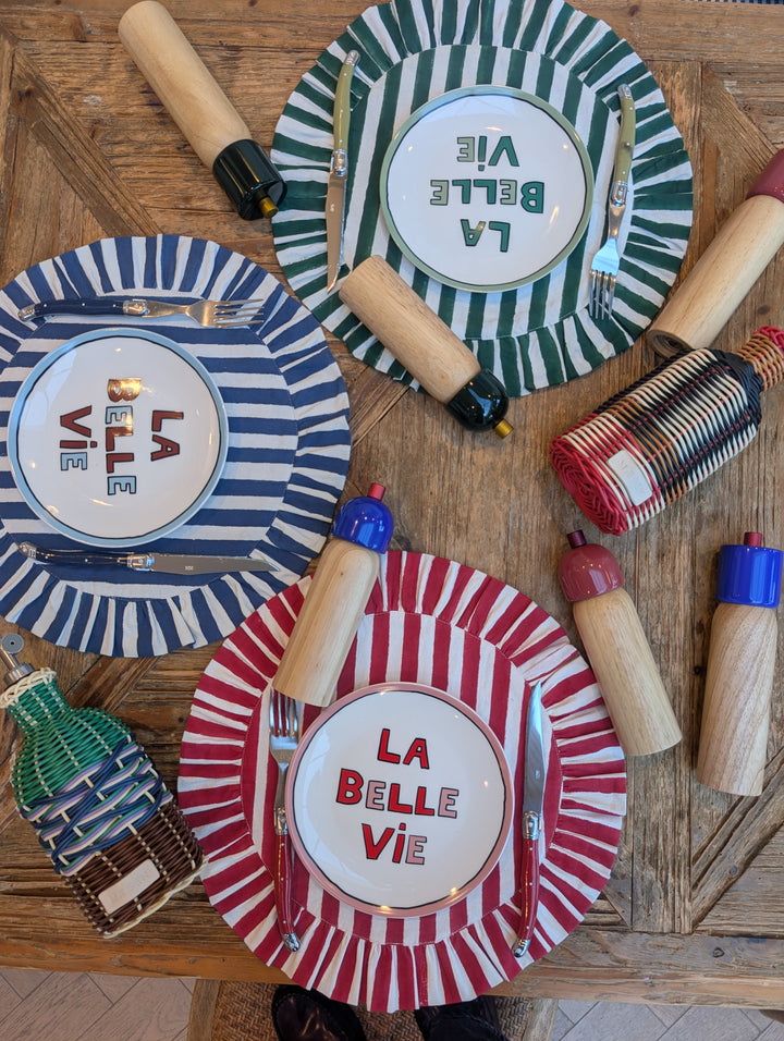 Black/Cream Woven Oil Pourer