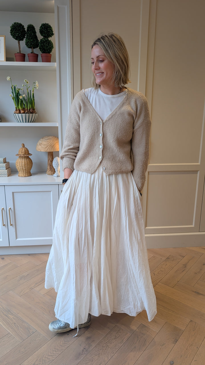 Maxi skirt Ecru