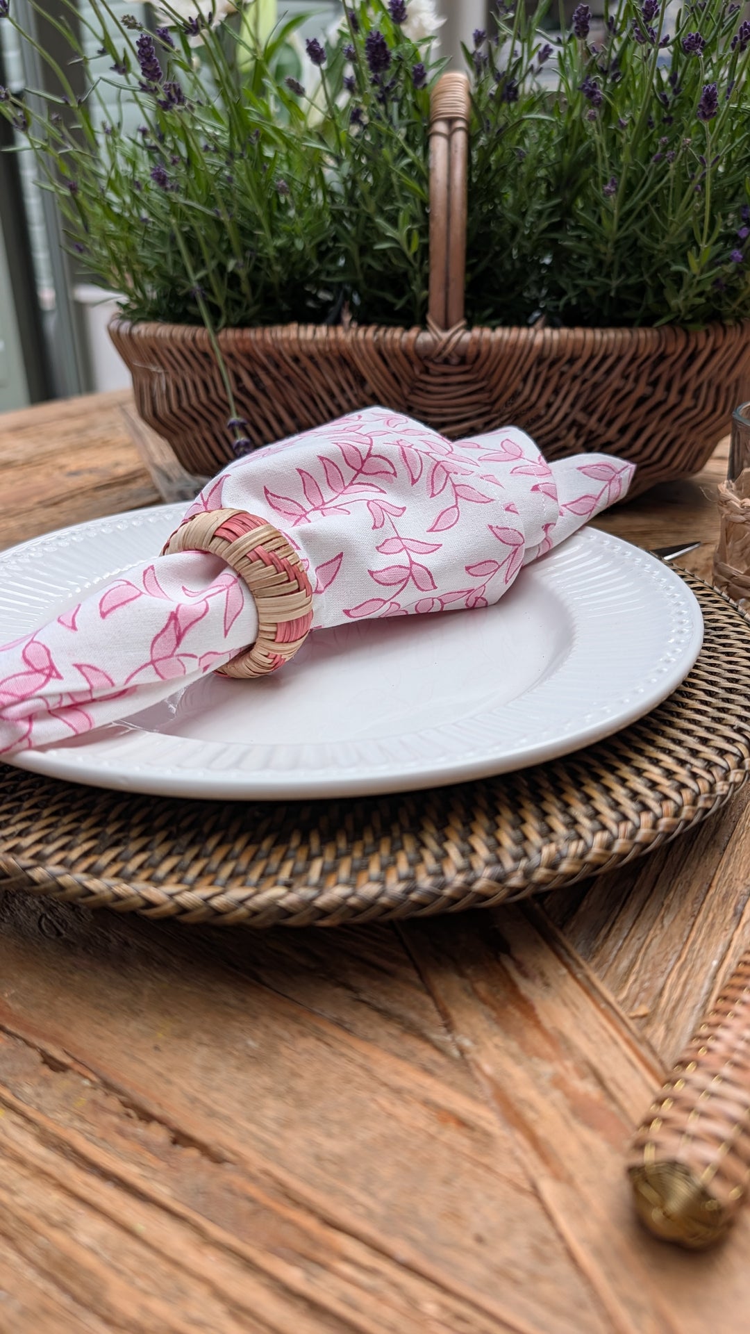 Tally Pink Napkin, Set of 4