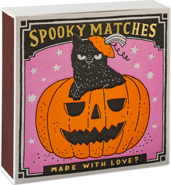 Spooky Pumpkin | Square - Safety Matches-Matches-LNH Edit