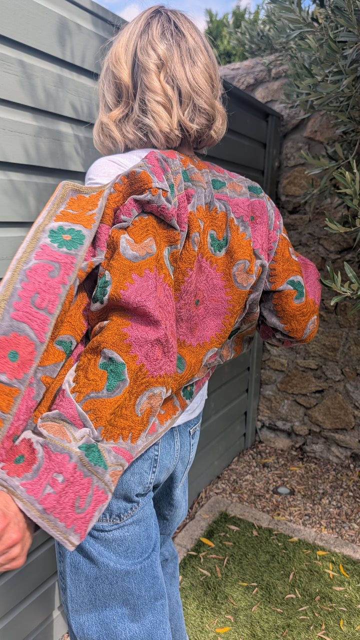 Embroidered Velvet Suzani Jacket | No. 070