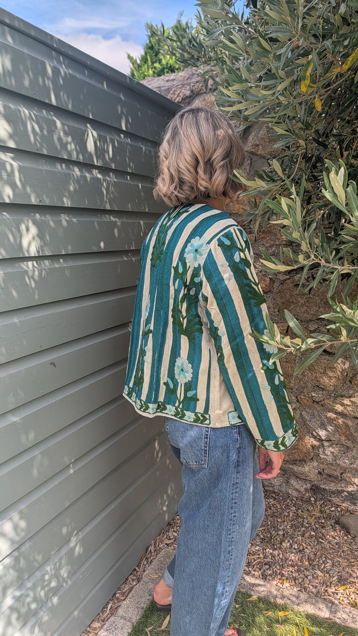 Embroidered Velvet Suzani Jacket | No. 068