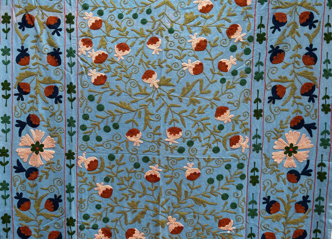 Suzani 077, Blue Blossom