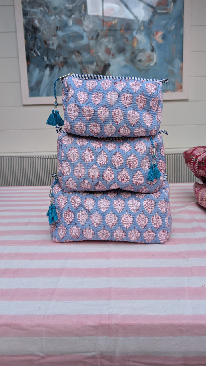 Leaf Cosmetic Bag- Set of 3