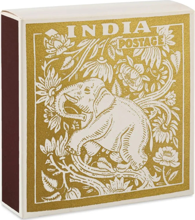 Gold Elephant Stamp| Square - Safety Matches-Matches-LNH Edit
