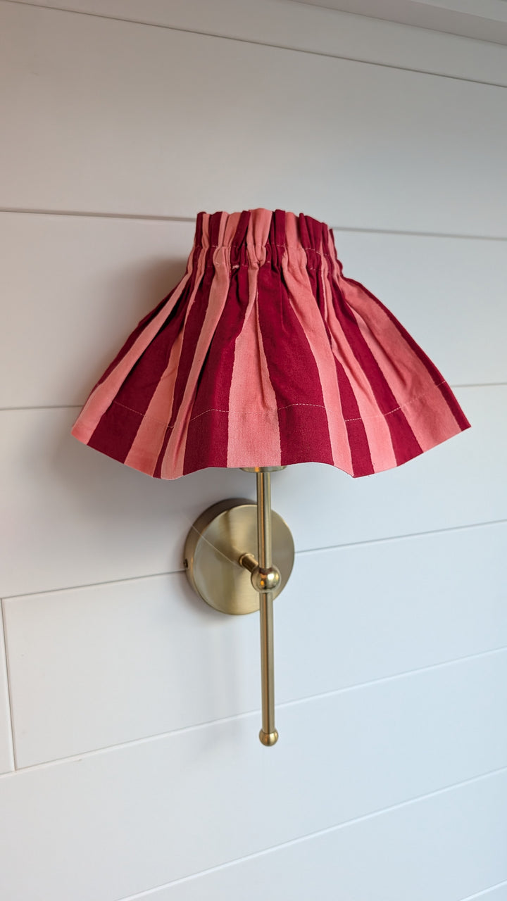 Small stripe pink Lampshade Cover-Lampshades-LNH Edit
