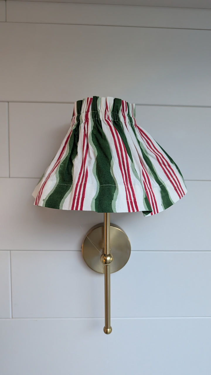 Small Candy Cane Lampshade Cover