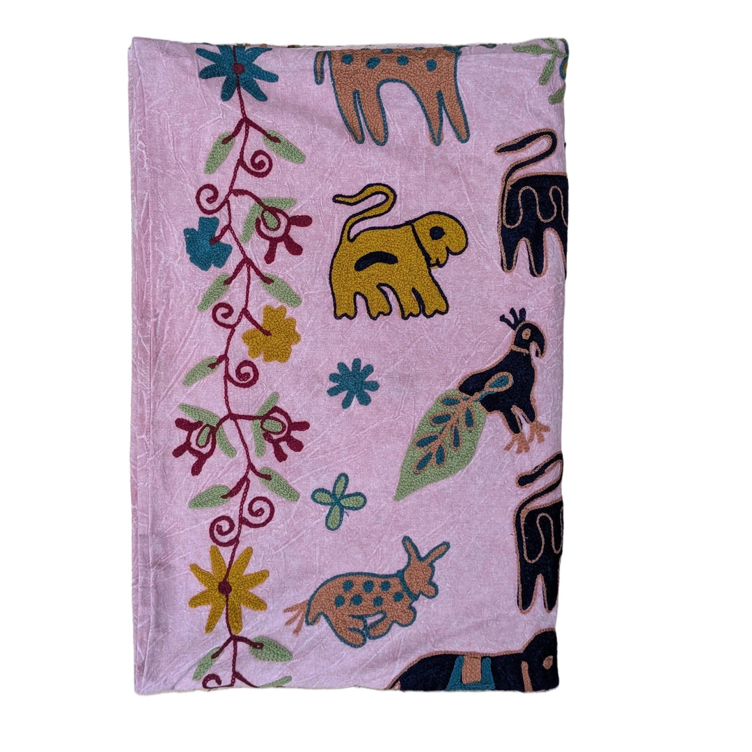 Suzani 064, Animal Pink