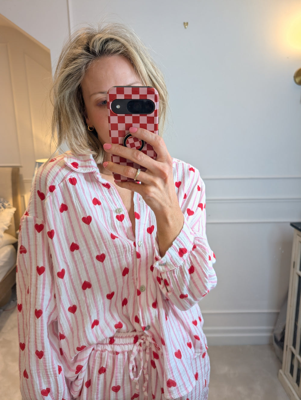 Pink Heart Shirt-Shirts & Tops-LNH Edit