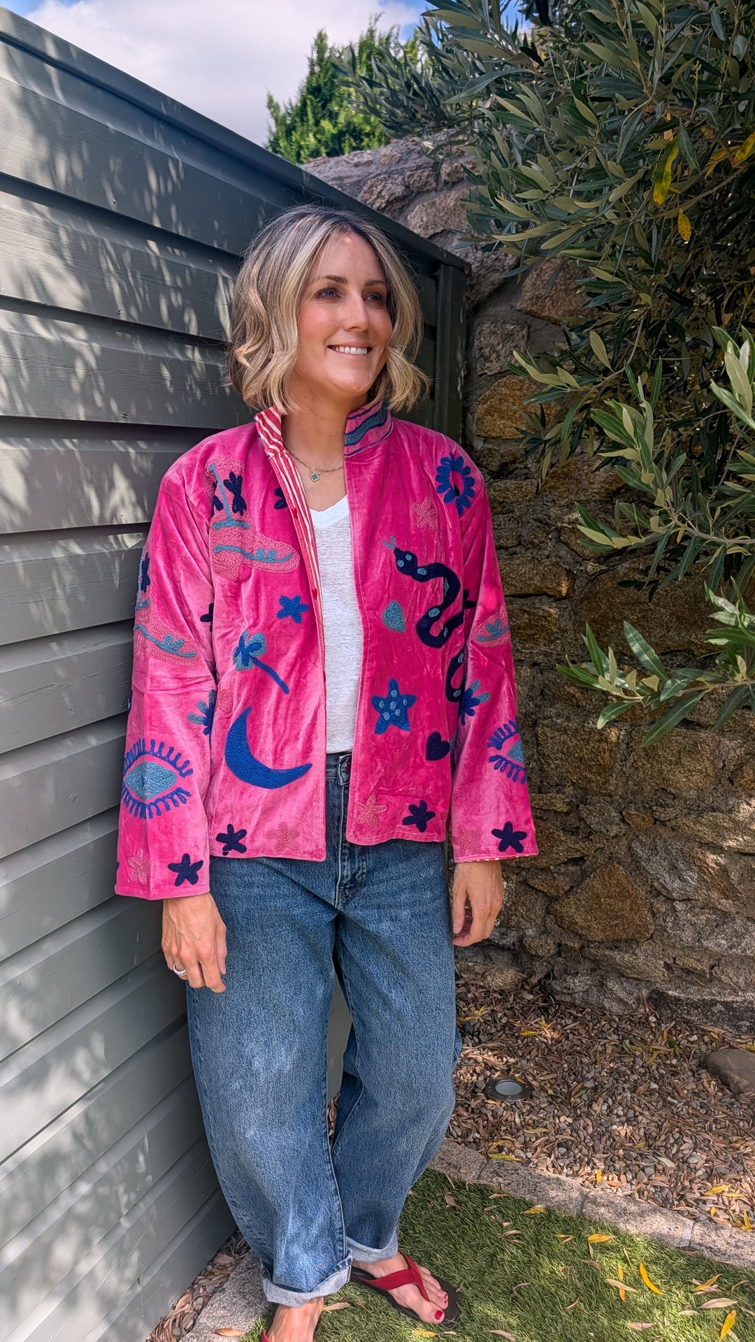 Embroidered Velvet Suzani Jacket | No. 075