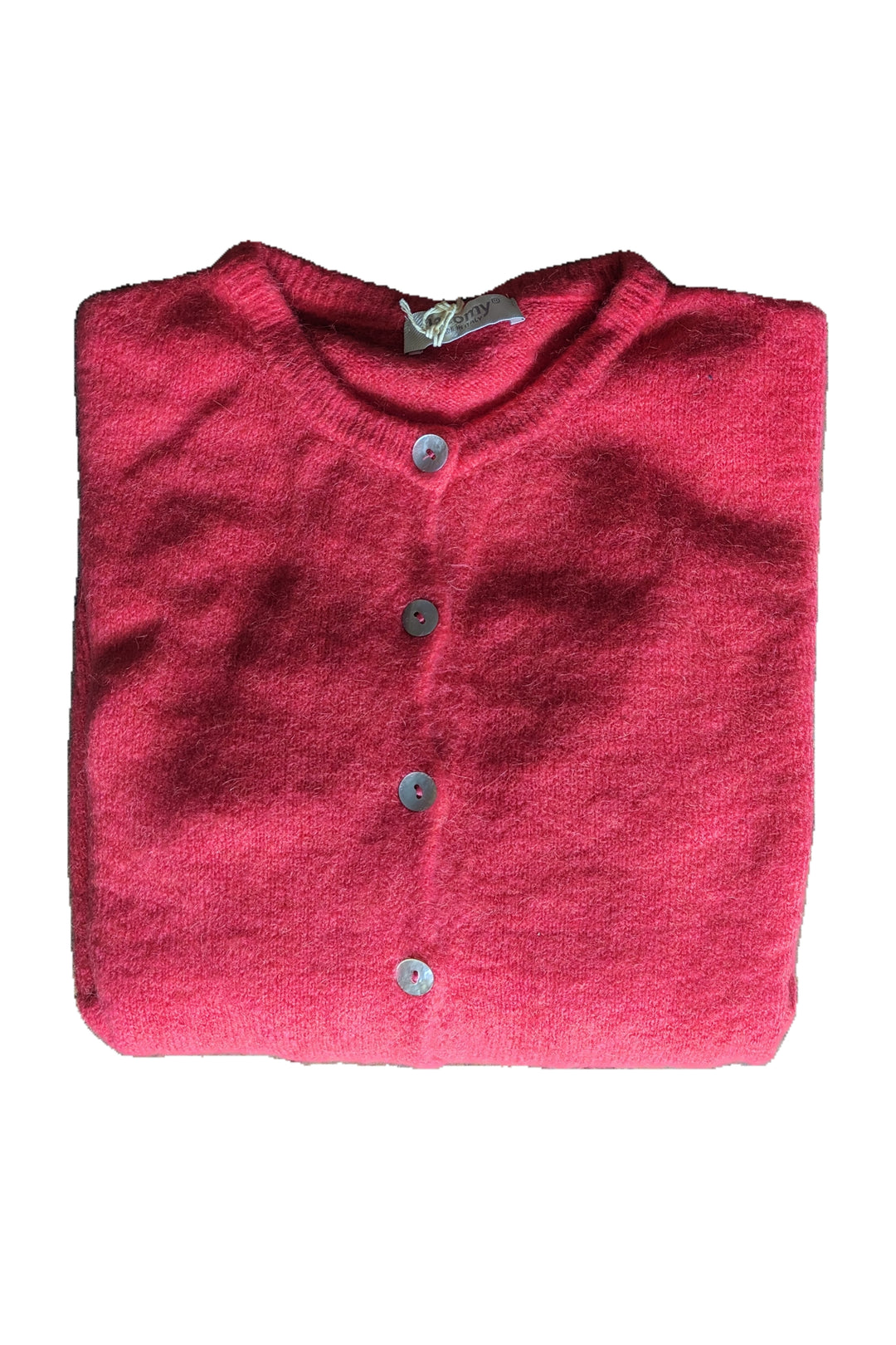 Round neck Alpaca Knitted Cardigan (pink on pre order)