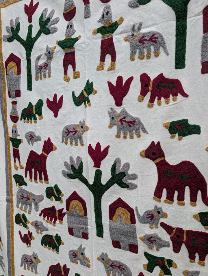 Suzani 026, Neon Camel-throw-LNH Edit
