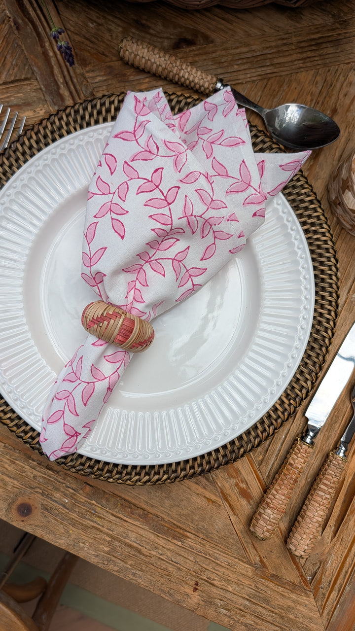 Tally Pink Napkin, Set of 4