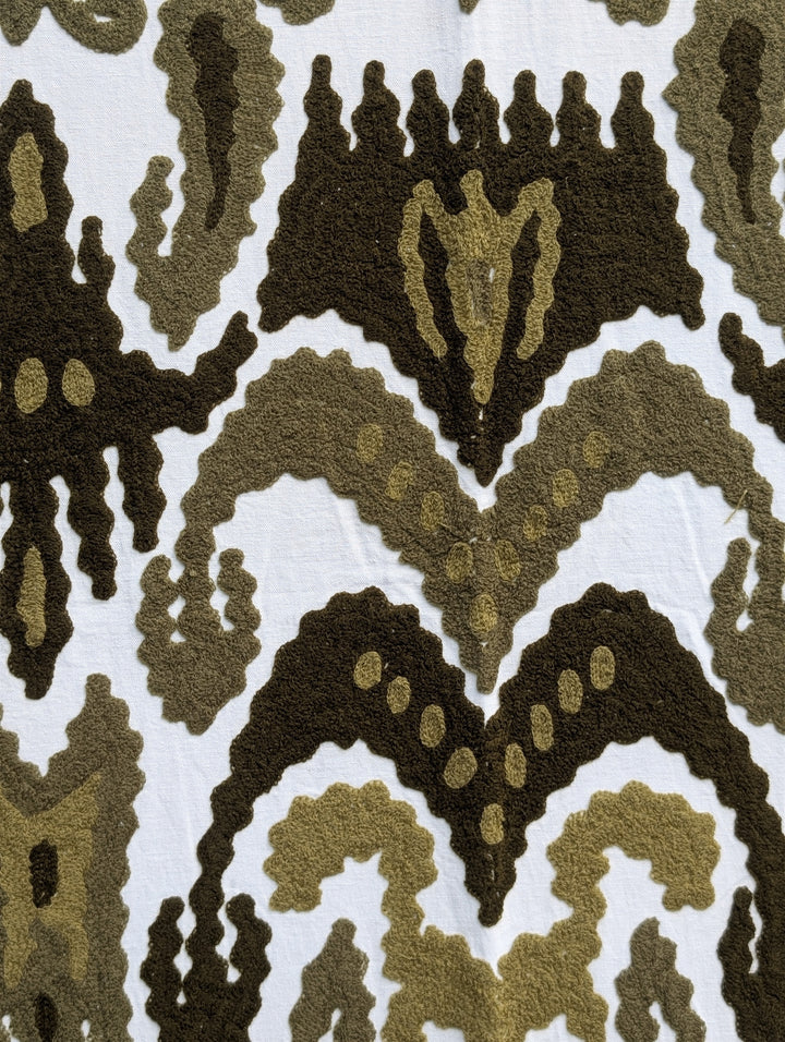 Suzani 023, Khaki Ikat