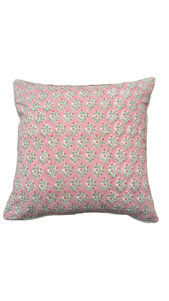 Emily Pink Piped Cushion Cover-Cushion Covers-LNH Edit