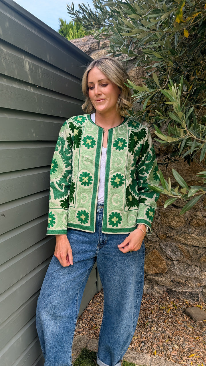 Embroidered Velvet Suzani Jacket | No. 062